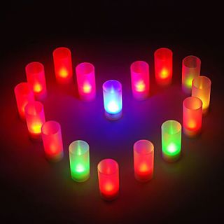 12   LED Candle Light Color Changing Sound Control Candle Wedding or Party Gifts