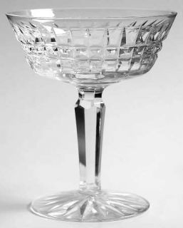 Waterford Glenmore Champagne/Tall Sherbet   Cut Bowl/Foot, Multisided Stem