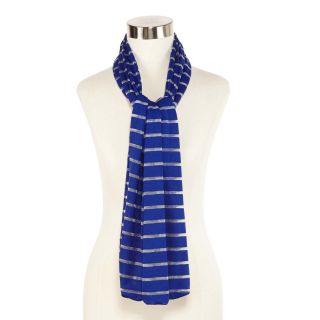MIXIT Striped Infinity Scarf, Cobalt, Womens