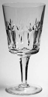 Royal Doulton Ashmont Water Goblet   Clear, Fans, Thumbprints