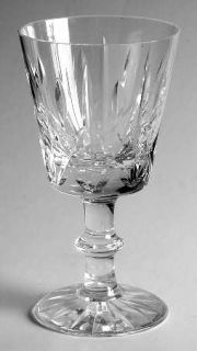 Royal Brierley Ascot Wine Glass   Cut Vertical & Criss Cross Design
