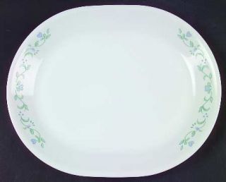 Corning Country Cottage 12 Oval Serving Platter, Fine China Dinnerware   Corell