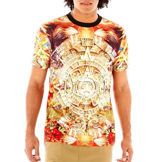 akademiks Aztec Sublimation Tee, Black, Mens