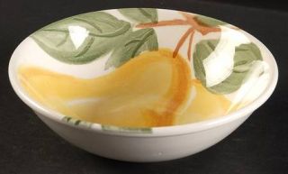 Nikko Just Pears Soup/Cereal Bowl, Fine China Dinnerware   Home Plate,Yellow Pea