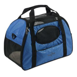 Carry Me Fashion Pet Carrier in Blue, Large