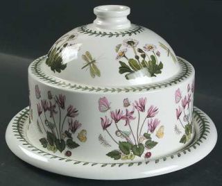 Portmeirion Botanic Garden Cheese Dome with 10 Plate, Fine China Dinnerware   V