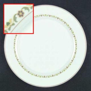 Spode Petite Fleur Dinner Plate, Fine China Dinnerware   Bone,Yellow/Green Flowe