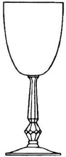 Tiffin Franciscan 17406 Water Goblet   Stem #17406         Clear, Plain
