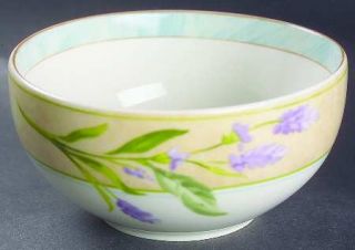 222 Fifth (PTS) Clover Coupe Cereal Bowl, Fine China Dinnerware   Blue Rims, Wil