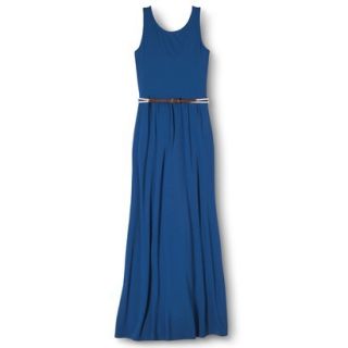Merona Womens Maxi Dress w/Belt   Influential Blue   L