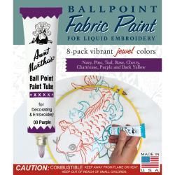 Aunt Marthas Ballpoint Paint Tubes 1 Ounce 8/pkg   Jewel Colors