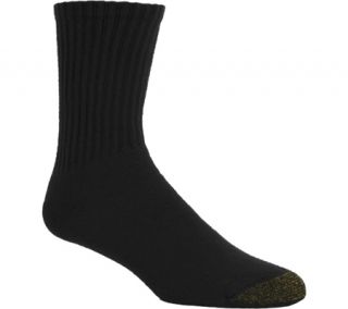 Mens Gold Toe Ultra Tec® Short Crew 2194S (12 Pairs)   Black Athletic Socks