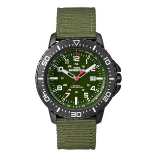 Timex Expedition Mens Green Nylon Strap Watch, White