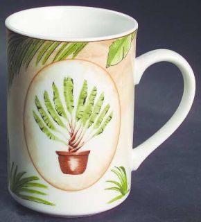 American Atelier Tropical Palm Mug, Fine China Dinnerware   Palm Leaves & Trees