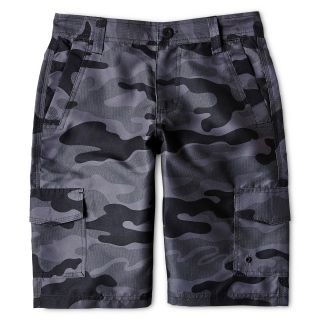 Burnside Camouflage Print Shorts   Boys 5 20, Gray, Gray, Boys