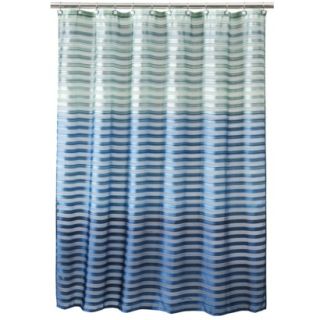 Ombre Stripe Shower Curtain   Blue (70x71)