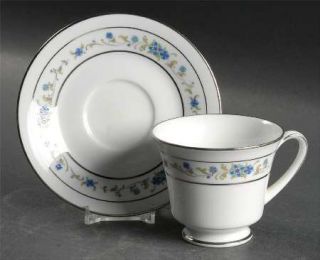 Noritake Monticello Footed Cup & Saucer Set, Fine China Dinnerware  
