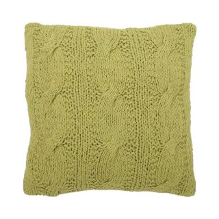 Corbin 18 Knitted Decorative Pillow, Green