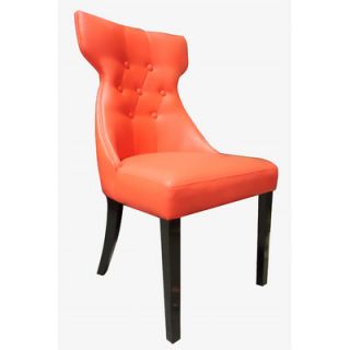 NOYA USA Parsons Chair (Set of 2) FX500 Finish Black, Color Orange