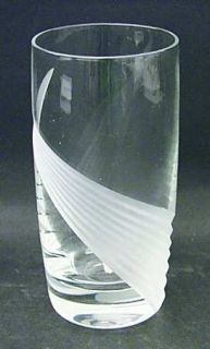 Lenox Windswept Clear Highball   Clear, Frosted Swirl, Statuesque