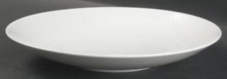 Nikko Orbit 10 Pasta Serving Bowl, Fine China Dinnerware   All White, Embossed