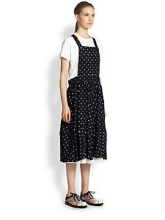 Comme des Garcons Comme des Garcons Printed Overall Dress   Navy