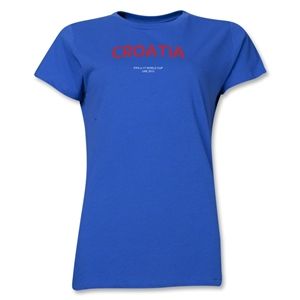 Croatia 2013 FIFA U 17 World Cup UAE Womens T Shirt (Royal)