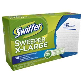 Swiffer Sweeper X Large Dry Sweeping Cloth Refills Unscented 16 ct