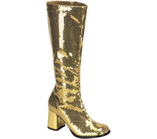 Womens Bordello Spectacular 300SQ   Gold Sequins Boots