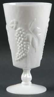 Fostoria Vintage (Milk Glass) Iced Tea   Stem #2713,Embossed Grapes,Milk Glass