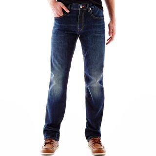 Lee Modern Relaxed Stretch Cotton Jeans, Blue, Mens