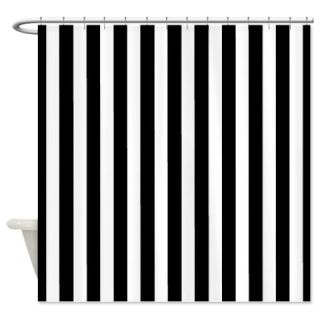  Black Striped Shower Curtain  Use code FREECART at Checkout