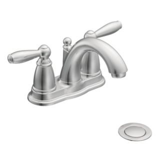 Moen 6610 Bathroom Faucet, Brantford TwoHandle 4 w/ Metal Waste Assembly Chrome