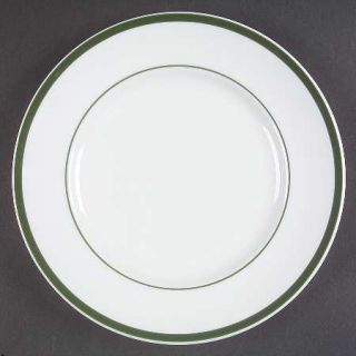 Williams Sonoma Brasserie Green Luncheon Plate, Fine China Dinnerware   Green Ba