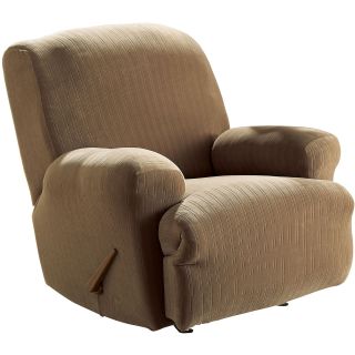 Sure Fit Stretch Pinstripe 1 pc. Recliner Slipcover, Taupe c