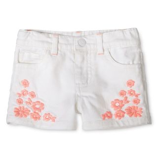 ARIZONA Embroidered White Denim Shorties   Girls 12m 6y, Girls