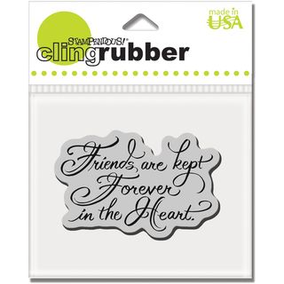 Stampendous Cling Rubber Stamp heart Friends