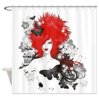  Red Head Shower Curtain  Use code FREECART at Checkout