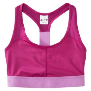 C9 by Champion Womens Compression Bra With Mesh   Pink L