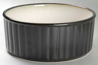 Sango Nova Black (Intro 2004) 8 Inch Ceramic Storage Bowl, Fine China Dinnerware
