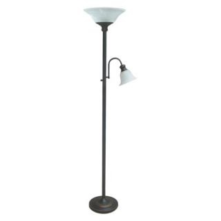 Threshold Floor Lamp Torch with Task   Bronze (Includes CFL Bulbs)