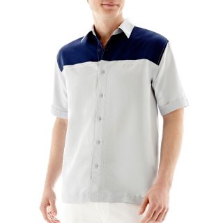 The Havanera Co. Short Sleeve Button Front Shirt, High Rise, Mens