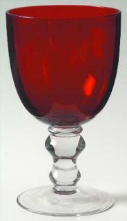 Zrike Camelot Red Wine Glass   Red Bowl,Clear/Bulbous Stem