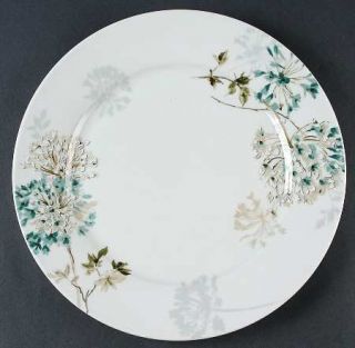Mikasa Silk Floral Teal Dinner Plate, Fine China Dinnerware   Teal & Green Flora
