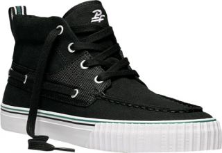 Mens PF Flyers Dionas Mid   Black Canvas/Cordura Lace Up Shoes
