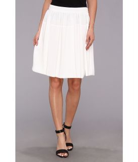 Calvin Klein Poly Chiffon Circle Skirt w/ Chiffon Womens Skirt (White)