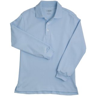 French Toast Long Sleeve Polo Shirt   Boys 8 20 and Husky, Blue, Boys