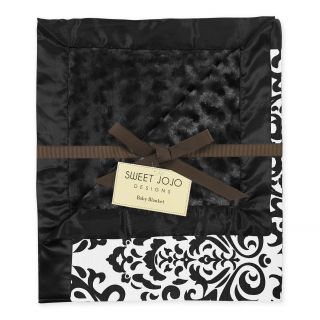 Sweet Jojo Designs Isabella Damask Black/ And White Minky Swirl Baby Blanket (MicrosuedeCare instructions Machine washable, hand wash, air dry/tumble dryDimensions 30 inches high x 36 inches wideThe digital images we display have the most accurate color