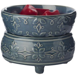 Victory Candle Warmer and Dish, Blue