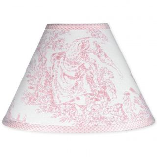 Sweet Jojo Designs Pink French Toile Lamp Shade (PinkPrint French toileDimensions 7 inches high x 10 inches bottom diameter x 4 inches top diameterMaterial 100 percent cottonLamp base is NOT includedThe digital images we display have the most accurate 